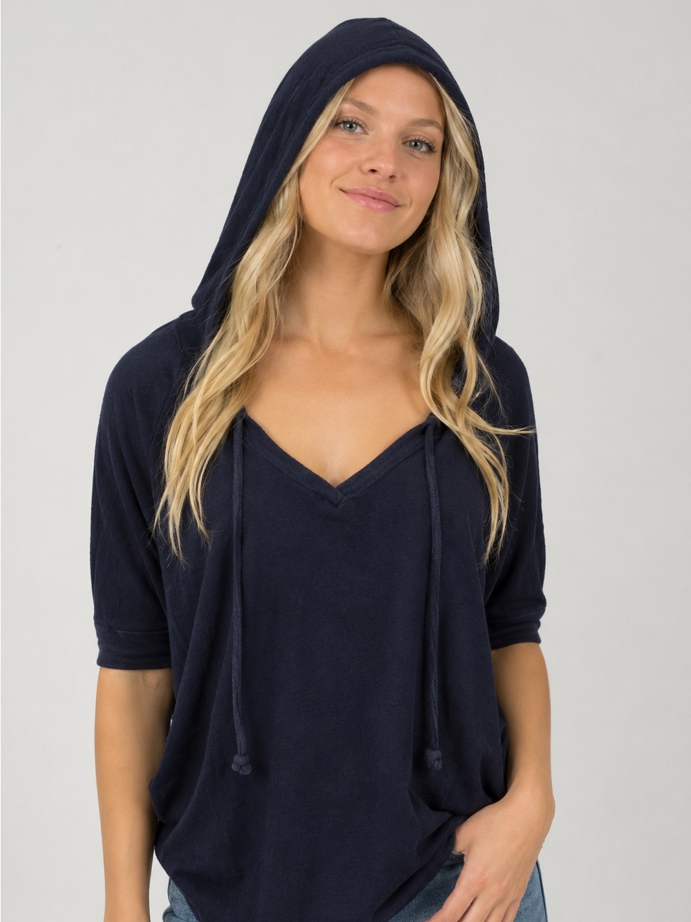 Comfy Navy Blue Poncho